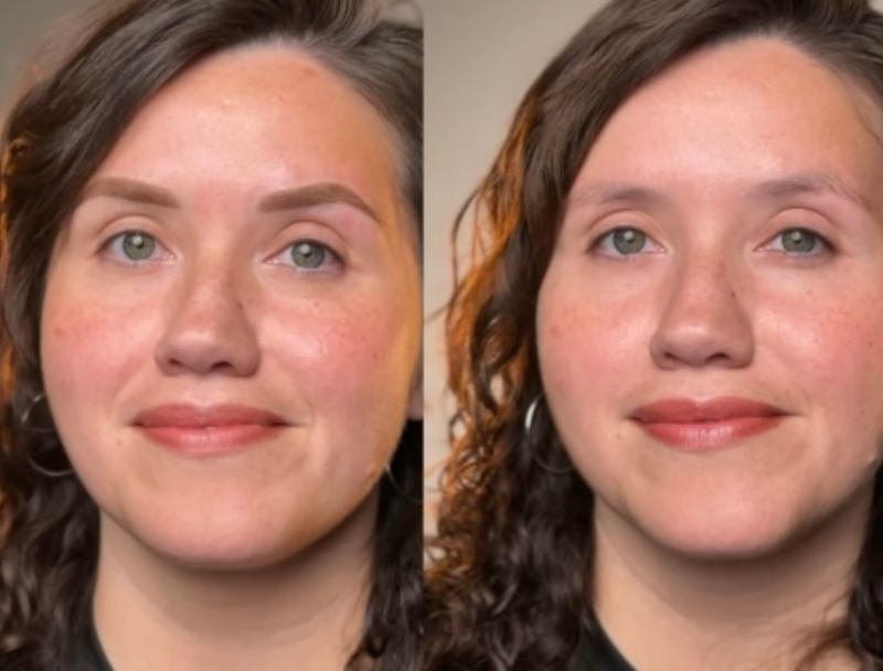 Combo Brows before and after, Frenkel PMU House