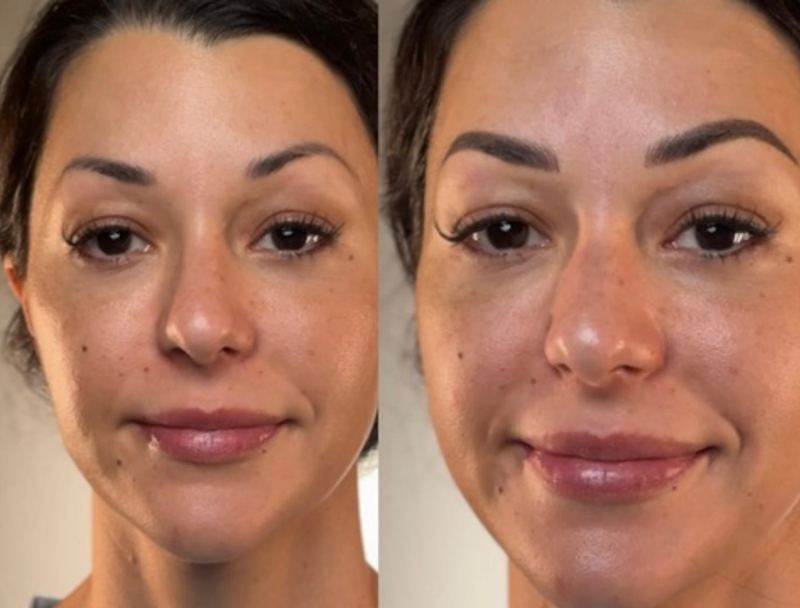 Ombré Brows before and after, Frenkel PMU House