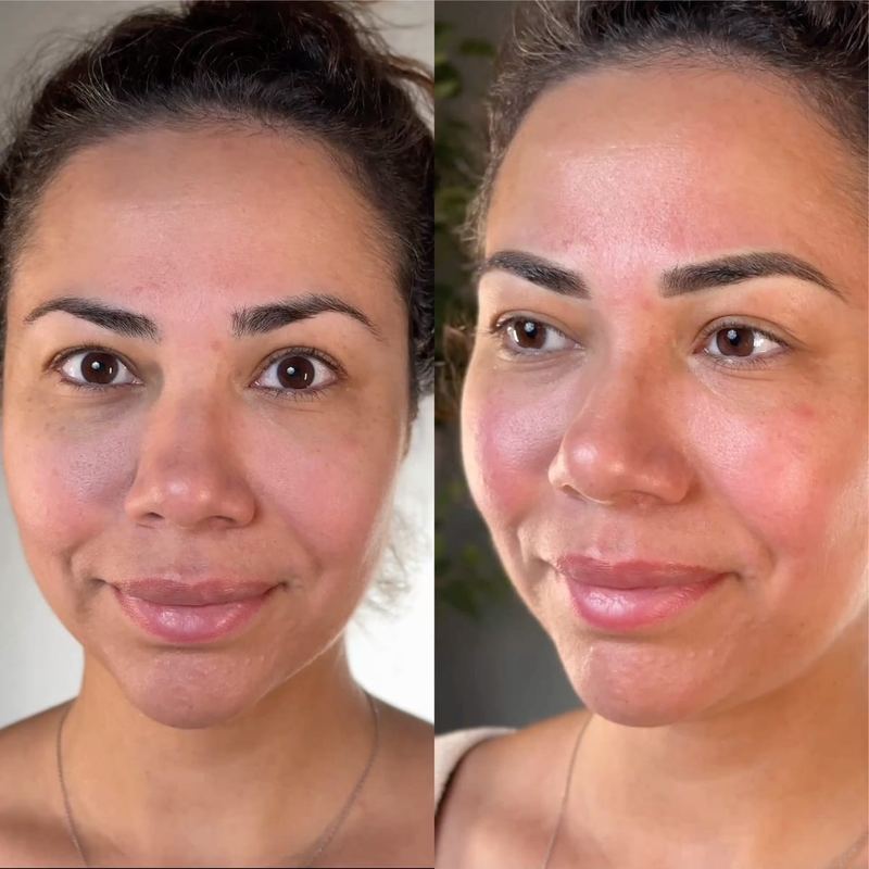 Combo Brows before and after, Frenkel PMU House