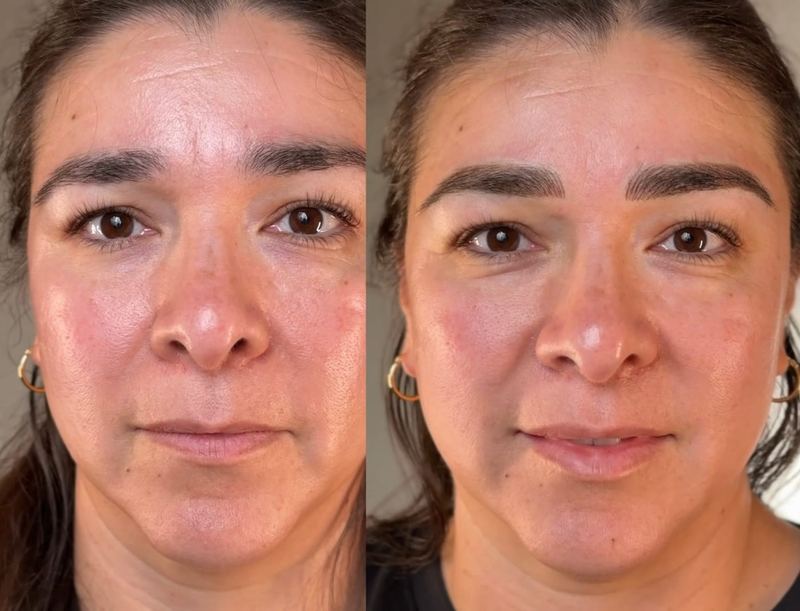 Nano Brows before and after, Frenkel PMU House