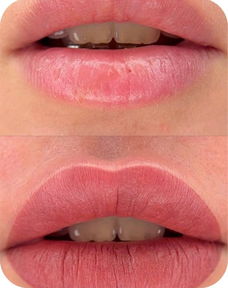 Dark Lip Neutralization before and after, Frenkel PMU House